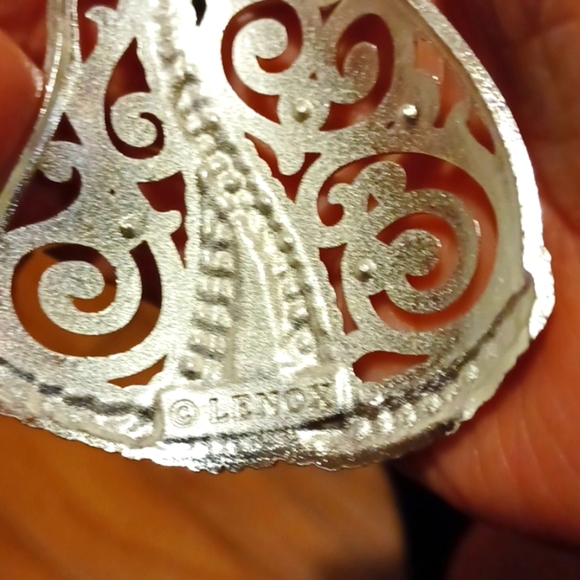 LENOX SETOF 2  Collectors Silver /W Jewels Santa &MrSnowMan New  4x4 - Picture 2 of 12